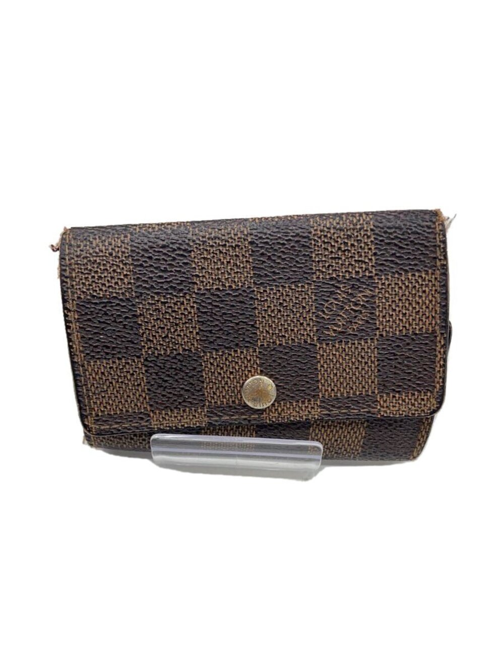 LOUIS VUITTON Multicles Damier Ebene Brown Key Case Wallet Leather All over